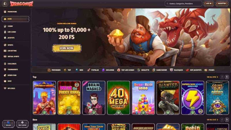 Dragonia casino bonus offer for Kiwi players